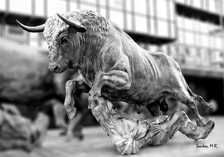 Homenaje al encierro de Pamplona (Santos M. R.)