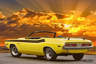 1971 Yellow Dodge Challenger Convertible 5Dii 24mm (rod1691)