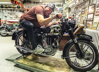 Matchless on his Matchless (fridgeirsson)