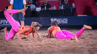 Melissa Humana-Paredes and Brandie Wilkerson (CAN) - FIVB Montreal Elite 16 (philipwhitcombe)