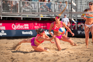 Melissa Humana-Paredes and Brandie Wilkerson (CAN) - FIVB Montreal Elite 16 (philipwhitcombe)