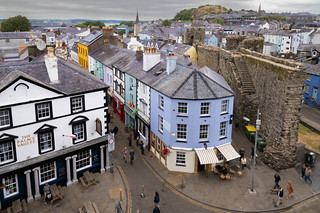 Caernarfon, from the walls of the Castle (philipwhitcombe)