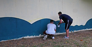 pintando. (Luis M&ordf; Lainsa)