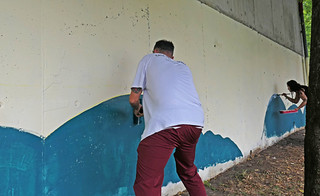 pintando... (Luis M&ordf; Lainsa)