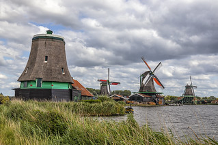 Los molinos de Zaanse Schans desde el norte (lebeauserge.es)
