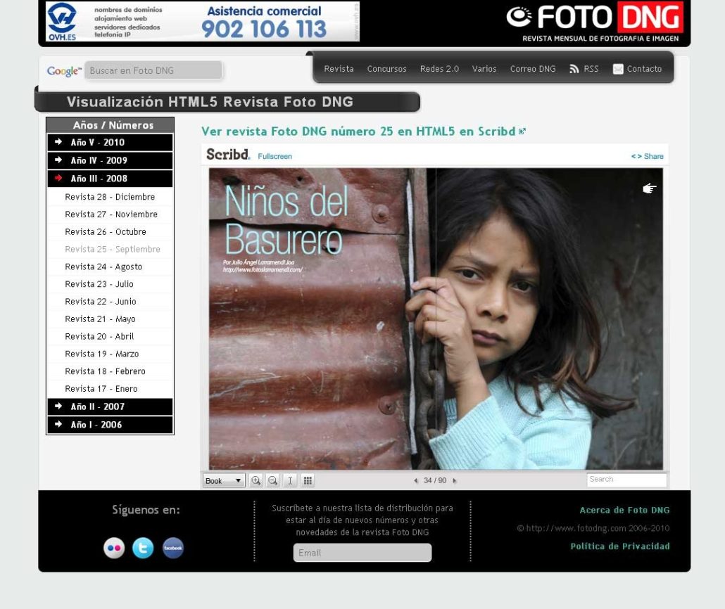 Visor Scribd revista Foto DNG