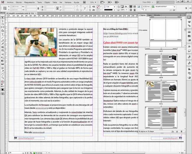 Foto DNG de WordPress a InDesign