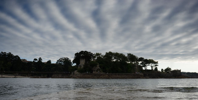 Horizonte en el tercio inferior de la fotografía.