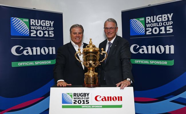Canon patrocinará la Copa del Mundo de Rugby 2015