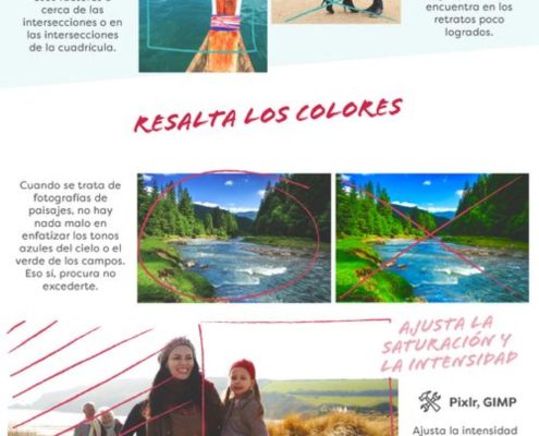 Infografía con 8 consejos para editar tus fotos