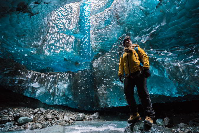 Mikael Buck, cuevas de hielo islandesas