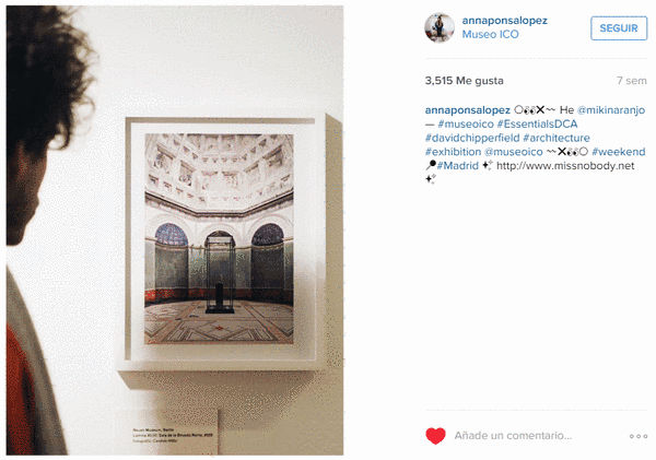 @AnnaPonsaLópez gana el primer concurso de fotografía en Instagram del Museo ICO