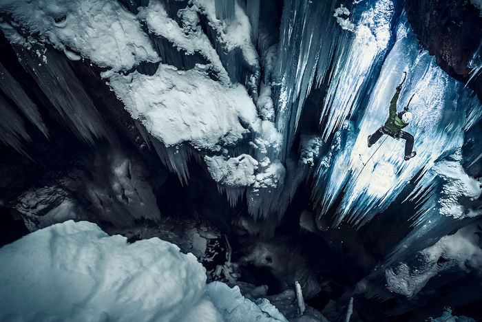 Markus Berger (Austria) Blanc light ici climbing