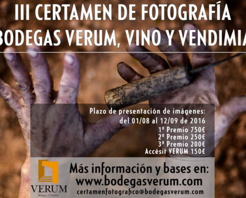 Cartel concurso fotográfico Verum