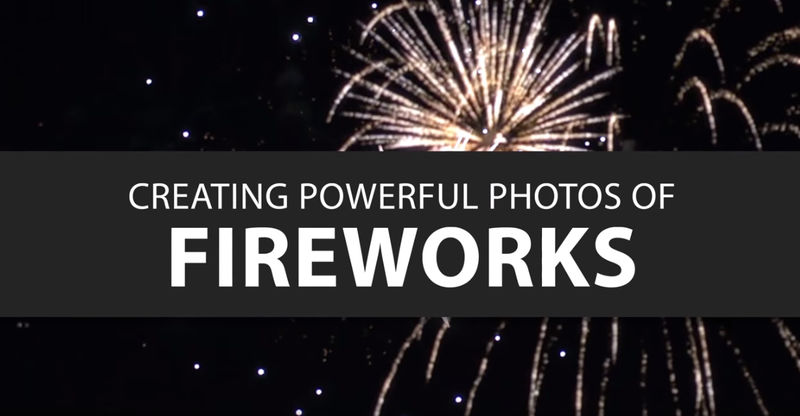 fotografiar fuegos artificiales