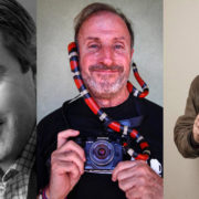 Tres profesionales de la fotografía