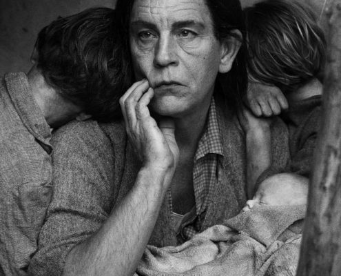 Dorothea Lange. Madre migrante. Nipomo, California (1936). ©SandroMiller. 2014. Cortesía Catherine Edelman Gallery, Chicago