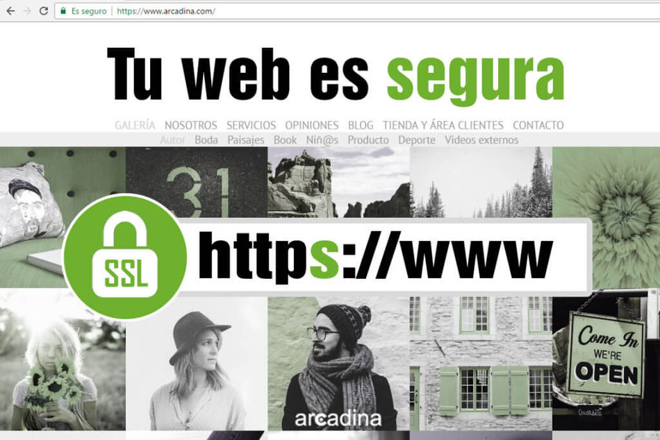 Arcadina, webs seguras