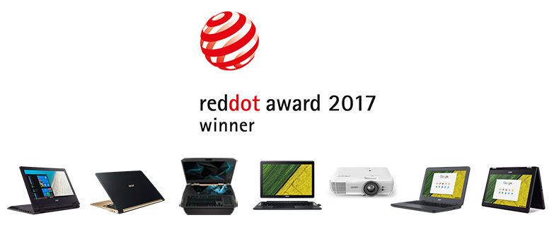 Acer recibe 7 premios Red Dot Awards