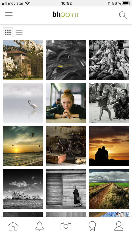 App Blipoint, fotos destacadas