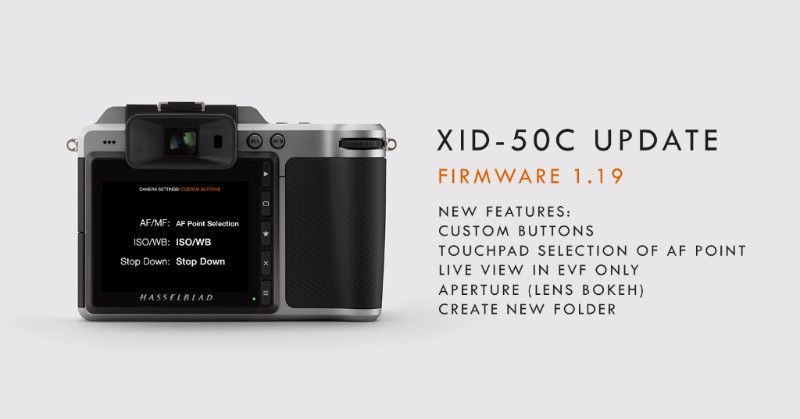 Firmware update Hasselblad X1D