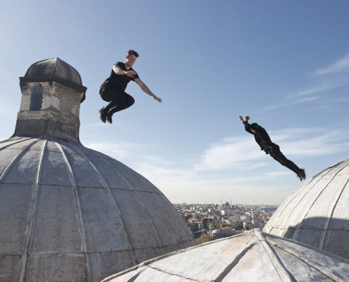 Atletas de parkour Storror