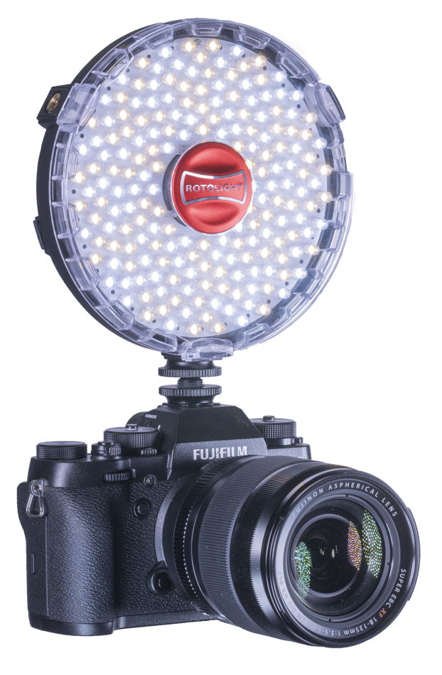 Rotolight Neo 2 sobre Fujifilm X-T2