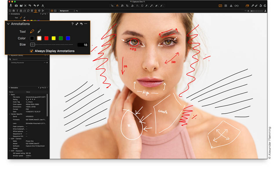 Anotaciones Capture One 11