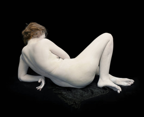 Nadav Kander, Audrey with toes and wrist bent, 2011. Courtesy of the artist Flowers Gallery