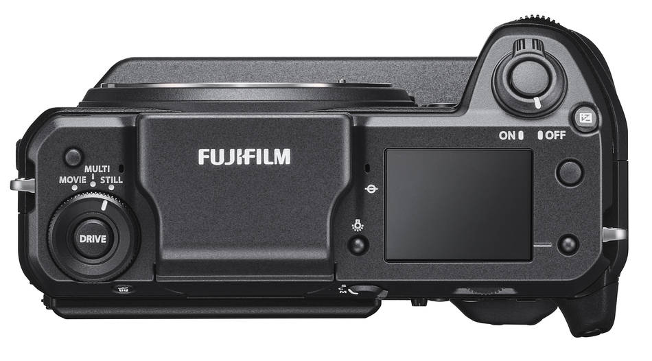 Vista superior Fujifilm GFX 100