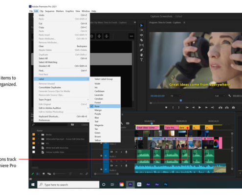 Labels en Premiere Pro