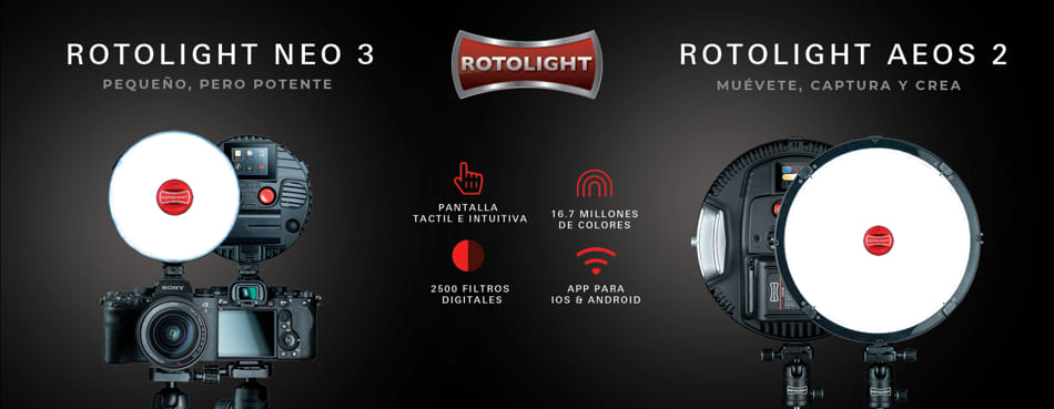 Rotolight AEOS MKII y Rotolight NEO III