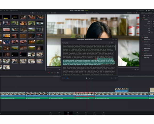 DaVinci Resolve transcripción IA