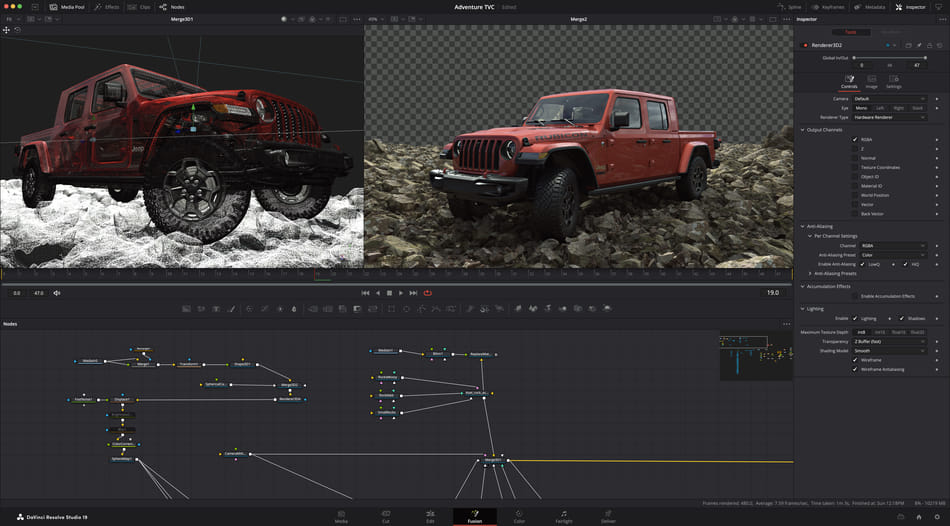 DaVinci Resolve 19 fusion