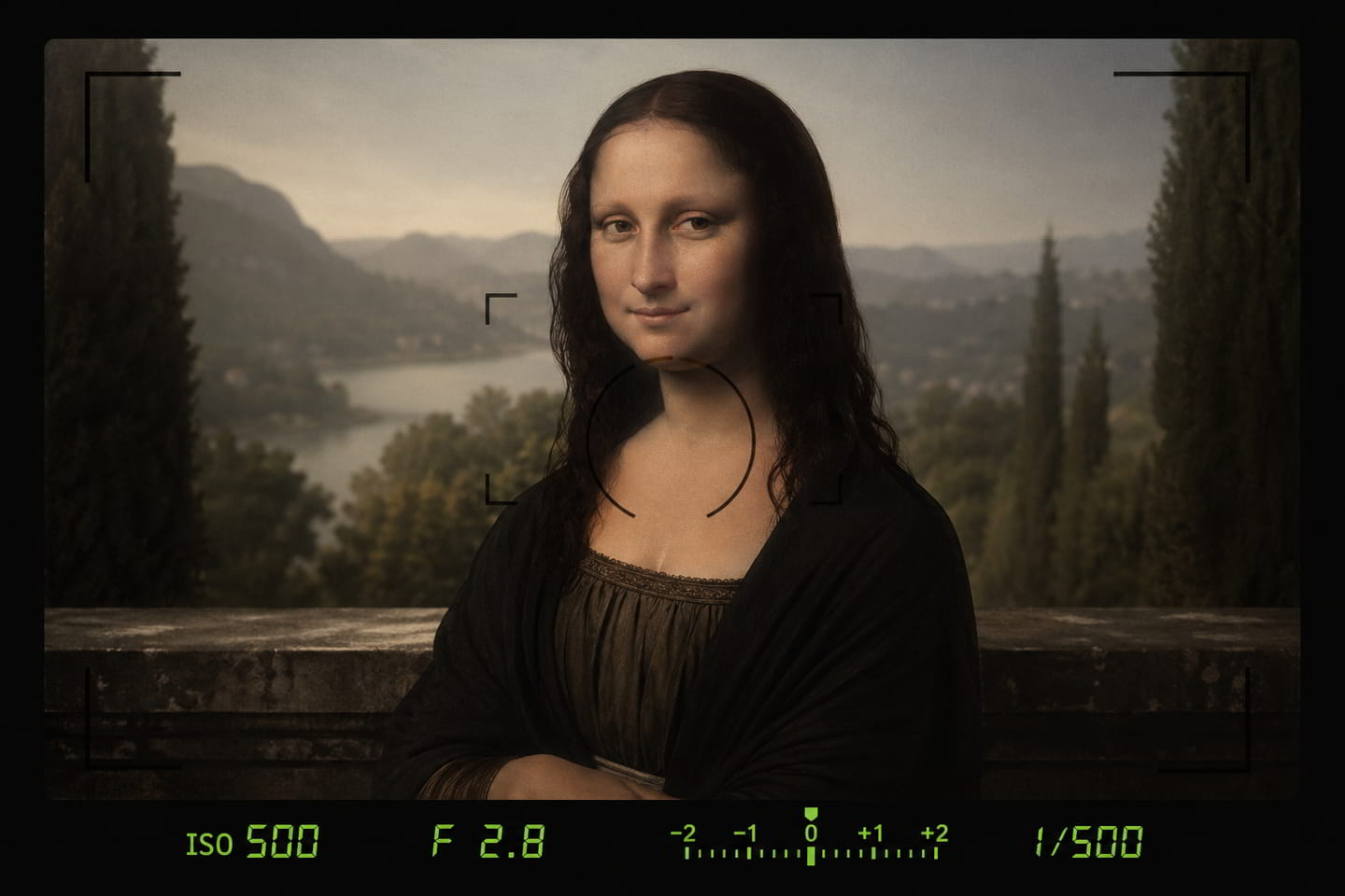 Mona Lisa generada por ChatGPT para emular una fotografía